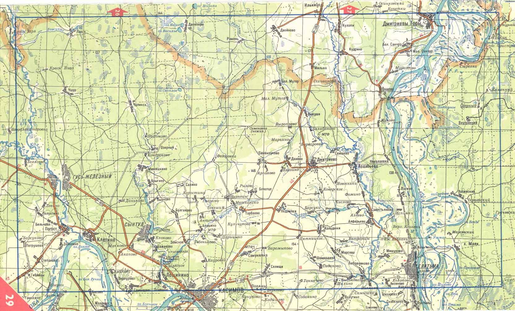 Карта киржачского района